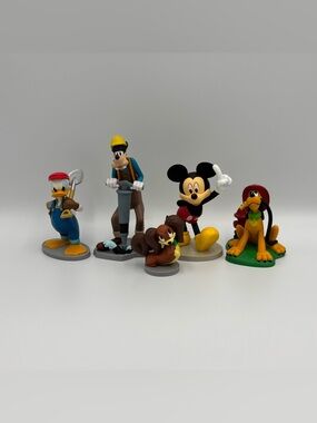 RARE EXCLUSIVE Disney Store Mickey & Friends Toy Lot Donald Goofy Pluto Rocker